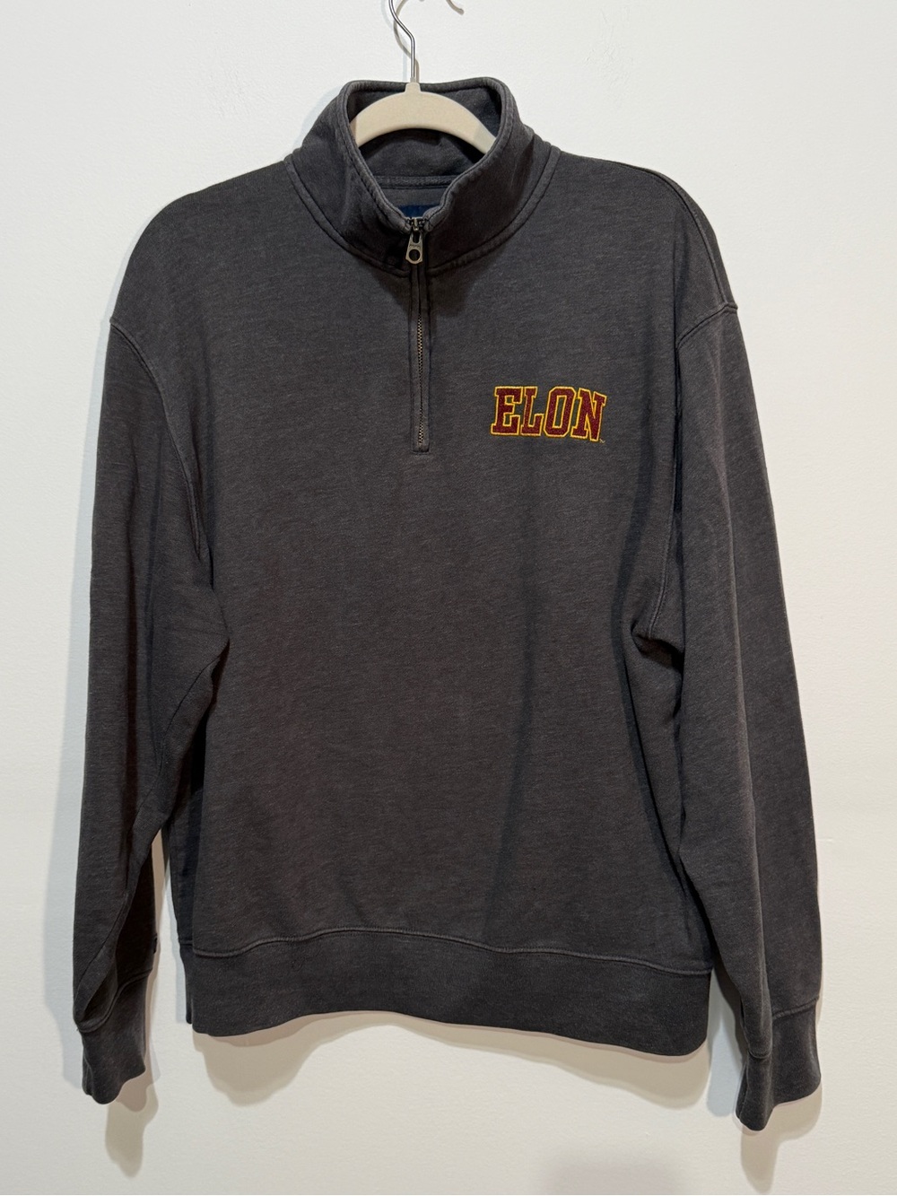 VTG ELON Jansport Charcoal Quarter-Zip Sweatshirt